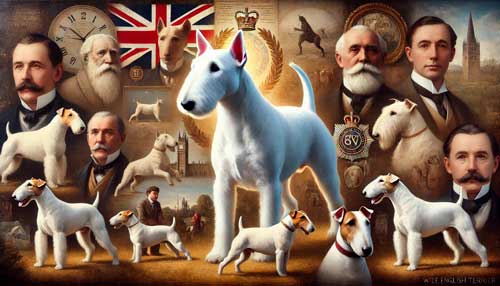 Terrier inglés blanco su historia